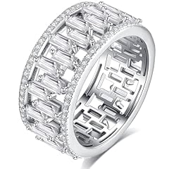 Emerald Wide Moissanite Band