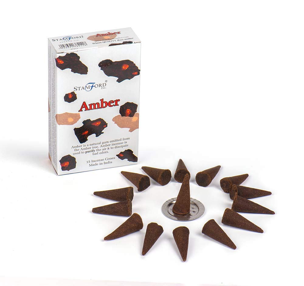 Cleopatra Incense Cones Stamford Amber Pack Of 12 Cones