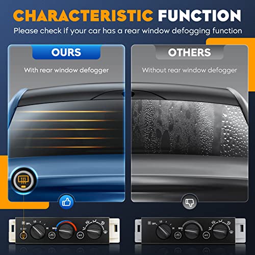 Ac Heater Control Module For 1996-2000 Chevy Tahoe C1500 C2500 Suburban, Gmc Yukon, Cadillac Escalade, W/Rear Window Defogger Switch, Climate Panel 9378805 16231165 16238885 16240105 #TOP3