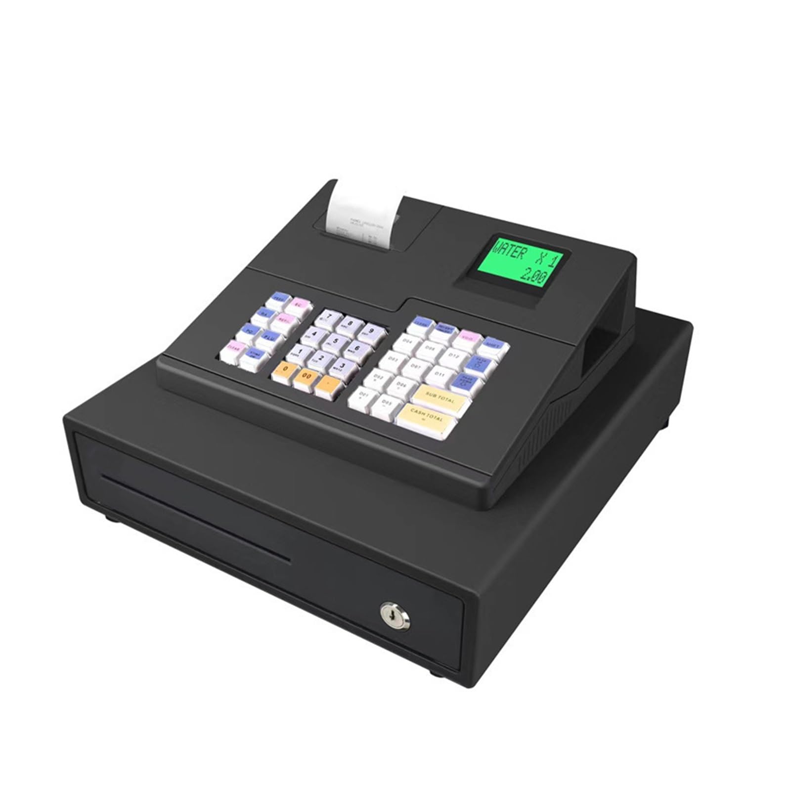Registratore di Cassa Registratore di cassa con inglese a 38 tasti, di registratore di cassa automatico con software di gestione ECR600