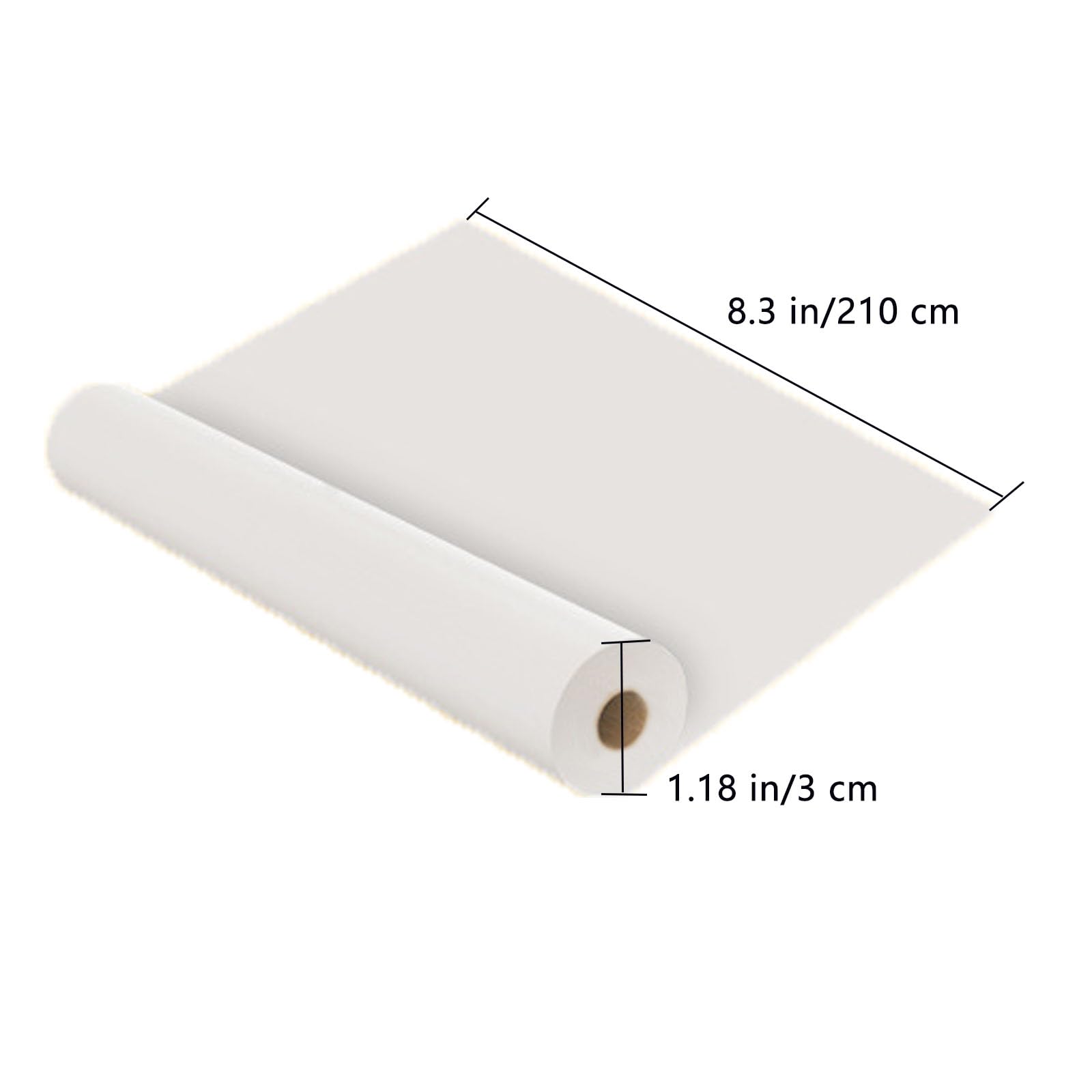 Papel para impresora térmica, 6 rollos de 8.3 pulgadas de ancho, papel de impresión térmica A4 de secado rápido compatible con PeriPage A40, M08F, MT810 para impresora térmica portátil (8.3 x