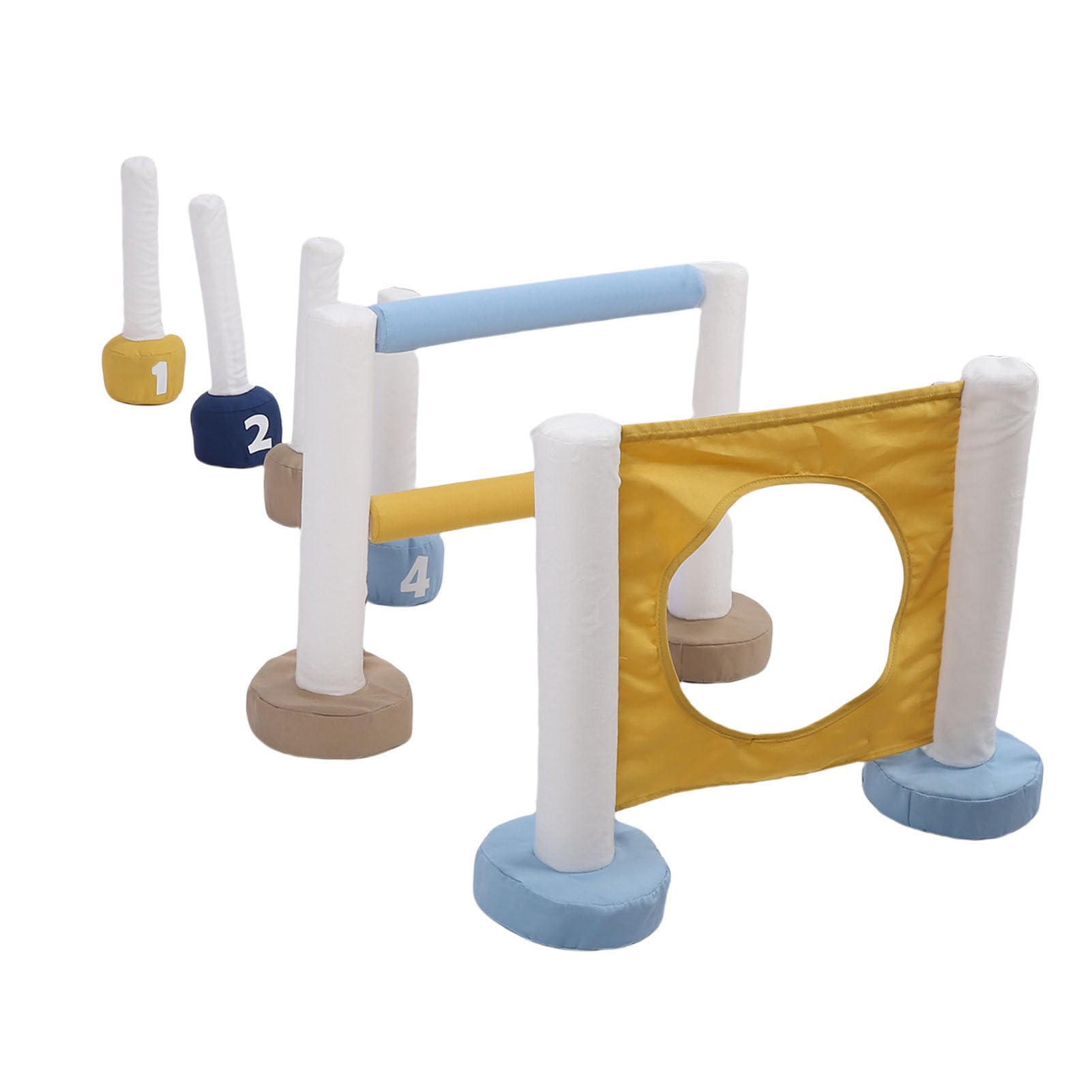 Equipo de Entrenamiento para Cachorros 3 en 1, Kit de Iniciación de Entrenamiento Portátil para de Obstáculos para Perros con Poste de Algodón de Poliéster, Ideal para Uso en Interiores y