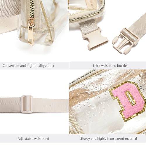 Image of Z-Clear-D Fanny Pack Stadium Approved Crossbody Bag - Adjustable Strap for Women Men, Concerts Sports Travelling Hiking Running