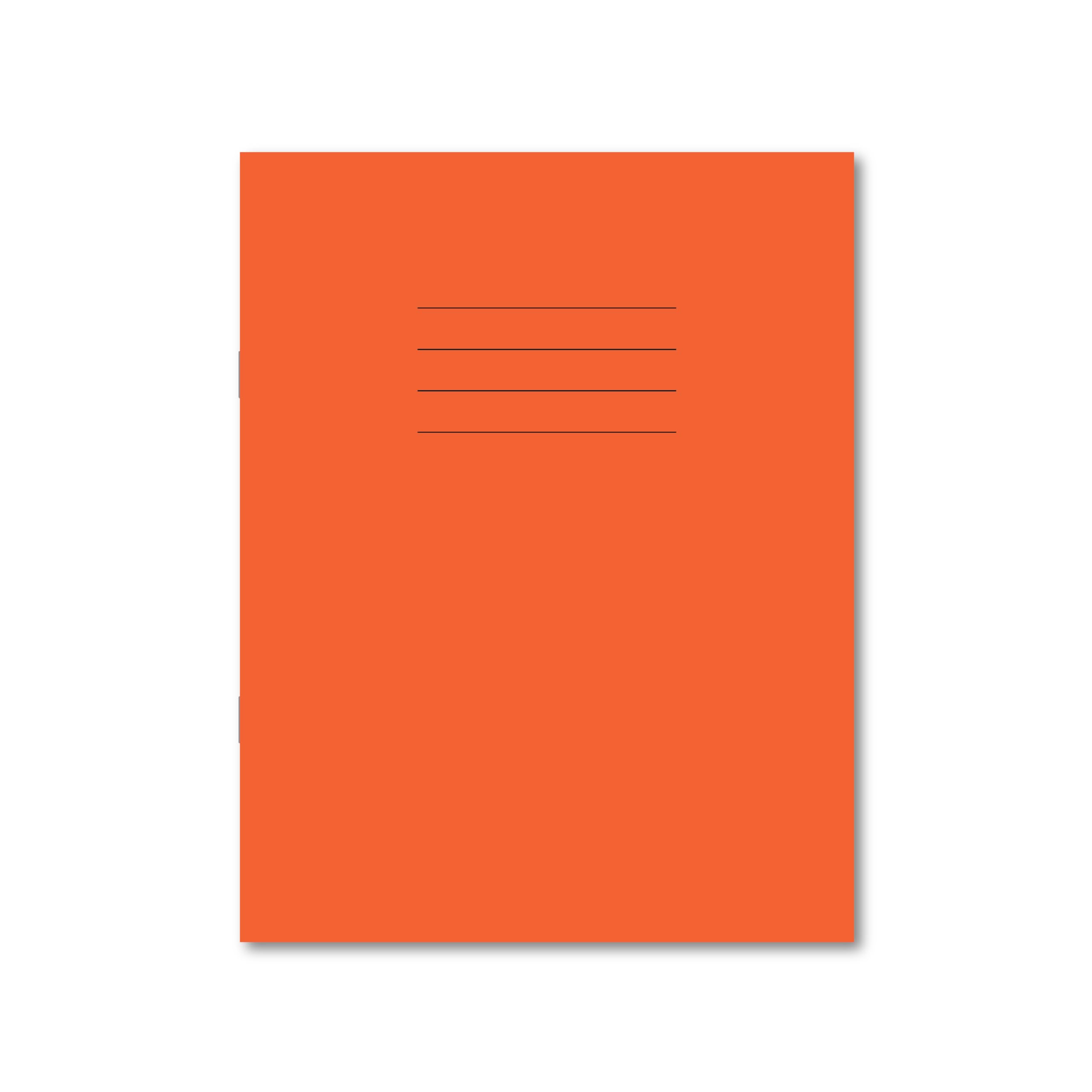 Hamelin 9 x 7 Exercise Books 5mm Squared 48 page 100 pack in Orange