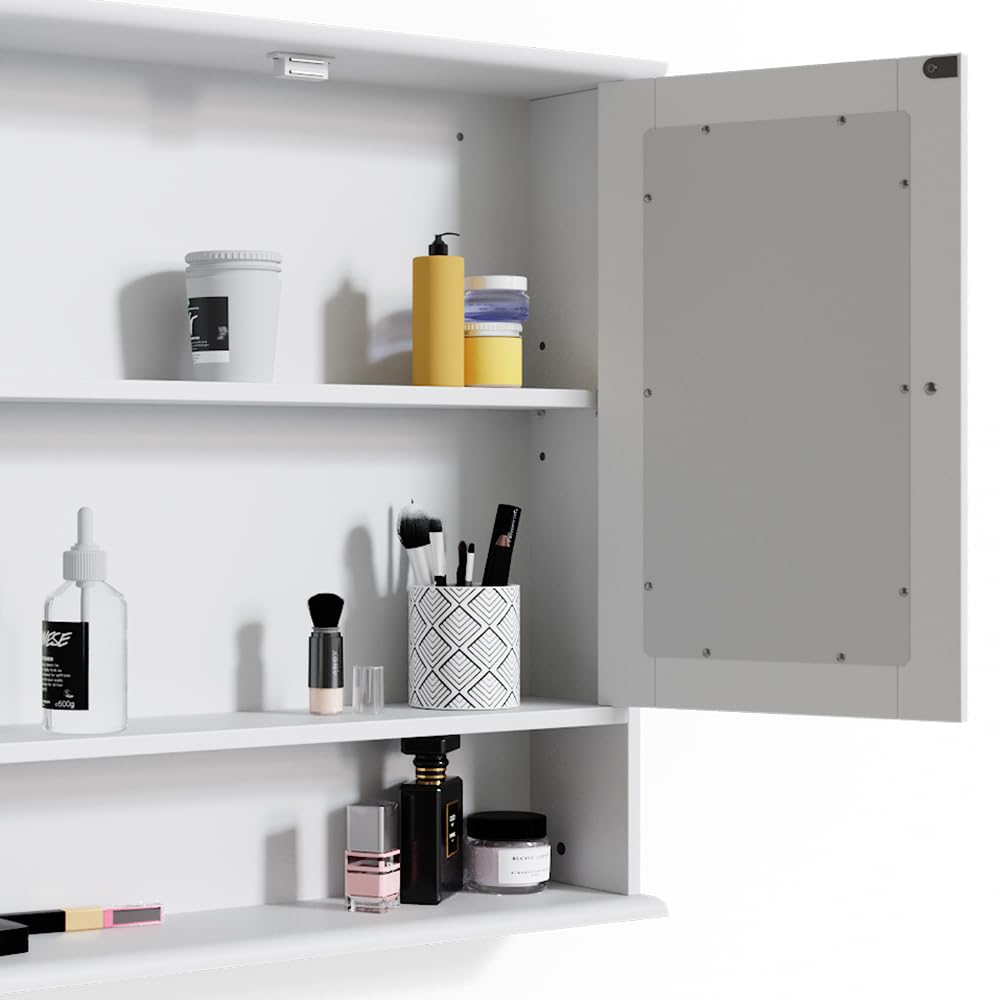 Badkamerspiegelkast Bianco Wit 56 x 58 cm Vicco | Wit | Spiegelkast | 406673152209506 Badkamerspiegelkast Bianco Wit 56 x 58 cm Vicco | Wit | Spiegelkast | 406673152209506