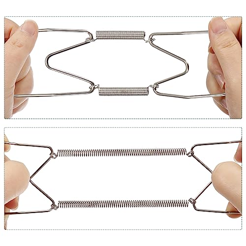 Image of uxcell 12Pcs Plate Hanger, 6 8 10 Inch Stainless Steel Invisible Wall Plate Hangers with 12Pcs Wall Hooks and 50Pcs Protectors for Decorative Plates, Silver