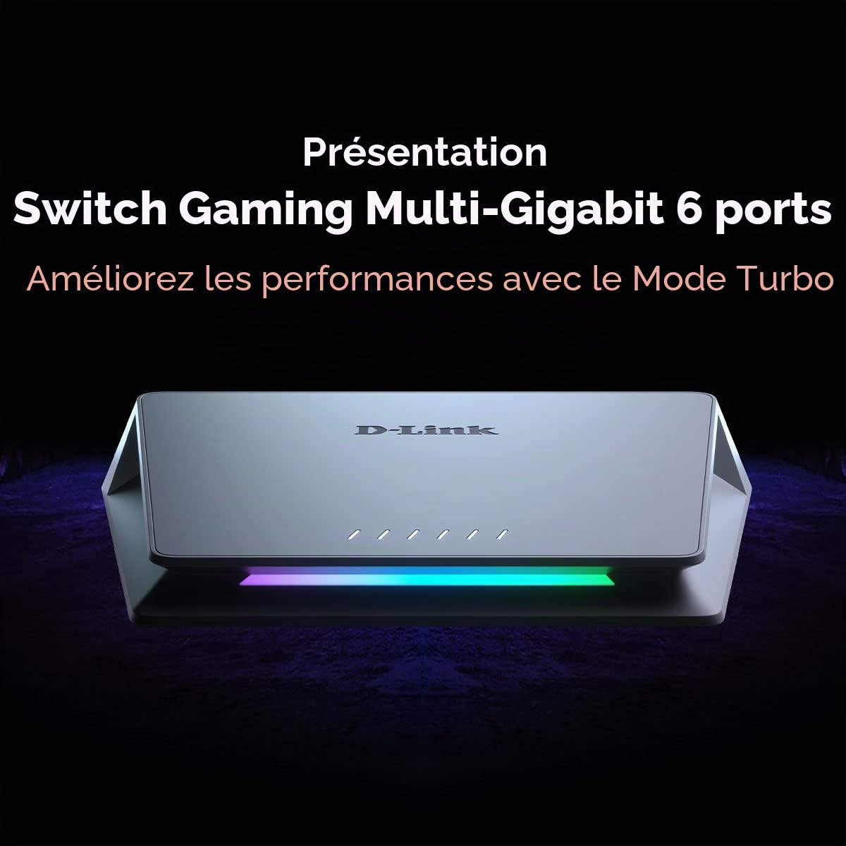 D-Link DMS-106XT commutateur réseau Non-géré 2.5G Ethernet (100/1000/2500) Noir