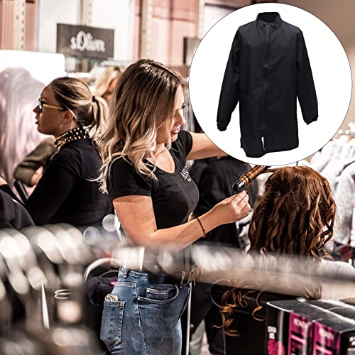 UKCOCO Pet Grooming Smock- Dog Grooming Smock with Full Zipper Anti- Static Pet Grooming Work Clothes Pet Beautician Jacket Smock Dog Cat Cosmetologist Uniforms for Pet Shop for Men& Women - Image 2
