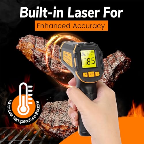 Sovarcate HS560D Infrared Thermometer Digital Temperature Gun Laser Meat Thermometer thumb #2