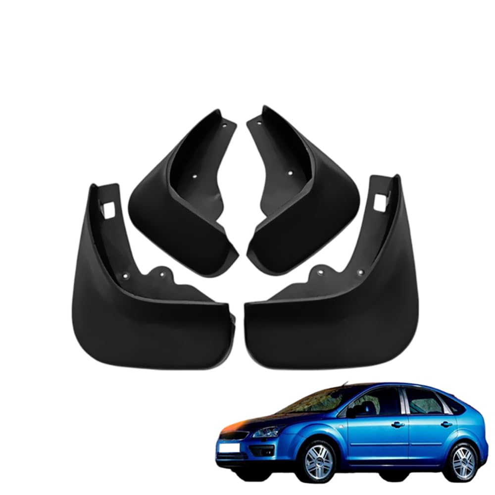 Amhvmu Normal 4Pcs Mud Flaps For Ford Focus (Hatchback) 2006-2011