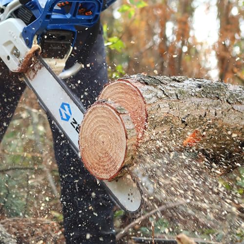 Image of 18 Inch Chainsaw Chain, .325 inch Pitch .050 inch Gauge 72 Drive Links, Germany Steel Anti-Kickback Replacement for Husqvarna 440, 445, 450, Echo CS-400, CS-450, 3-Pack