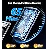 Cordless Vacuum Cleaner, 550W 45KPA 65Mins Vacuum Cleaners for Home, Stick Vacuum with Self-Standing,Touch Screen, Anti-Tangle Brush, 8-in-1 Lightweight Wireless Vacuum for Pet Hair Carpet Hard Floors
