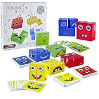 Face Changing Magic Cube Game,3d Puzzle Face-Changing Magic Cube,3d Face Changing Puzzle,Wooden Face Changing Magic Cube Game,Pattern Matching Gam Interaction Educational Toys for Children 3 4 5 6 7