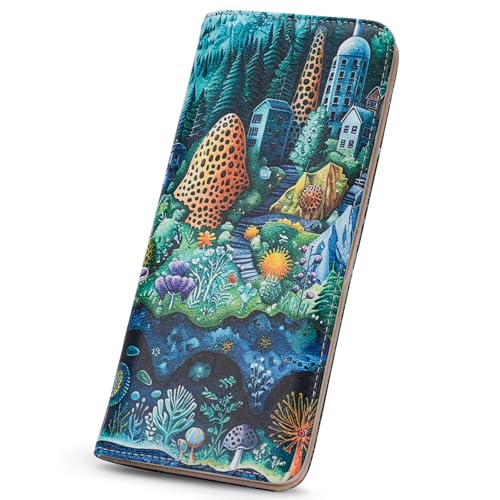 Slim Wallet for Women RFID Womens Wallet Leather ID Credit Card Holder whit Zipper Coin Pocket Bifold Wallet