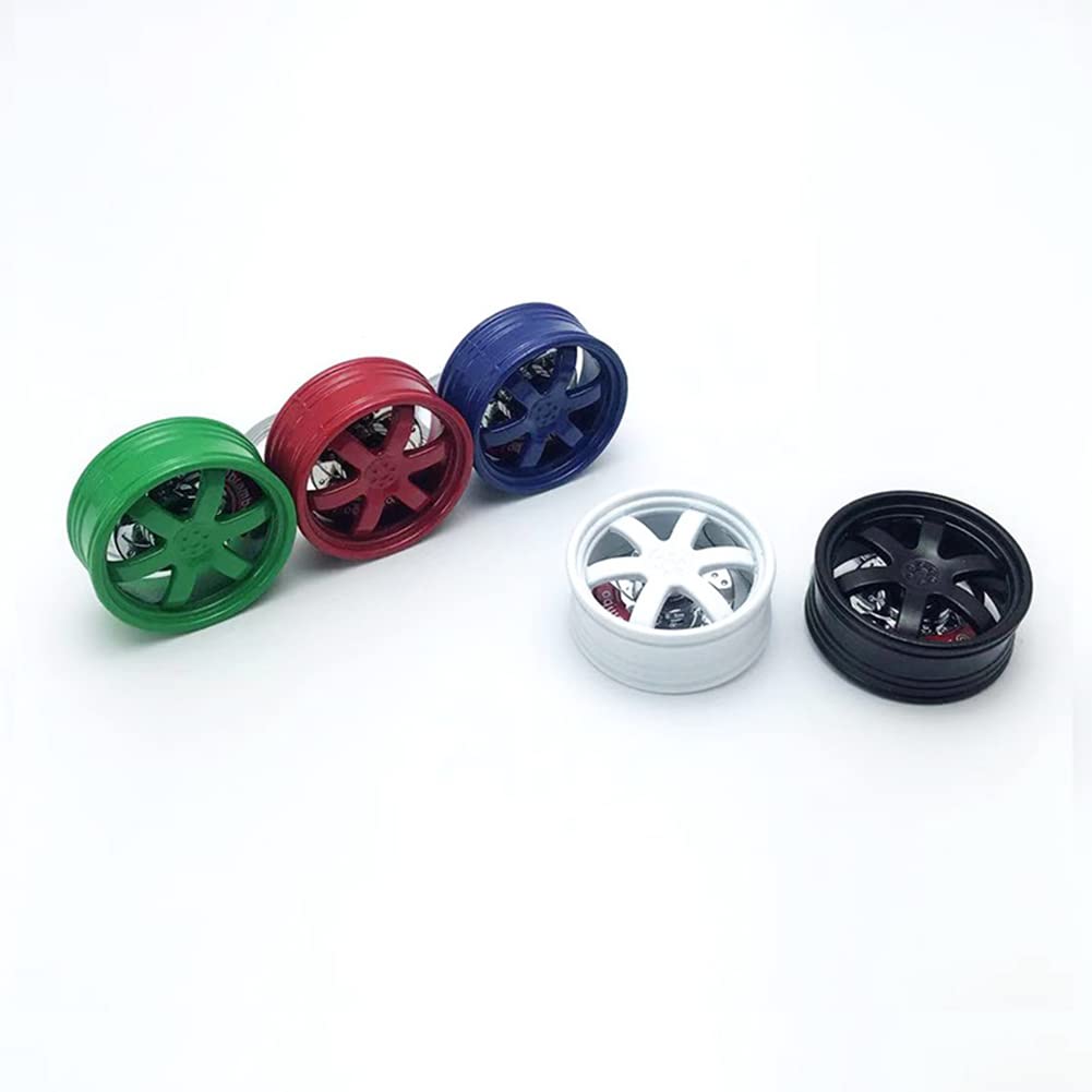 Hanyzcin Portachiavi per Cerchioni Auto, 1 Pezzo Modelli di Ricambi Auto Portachiavi a Forma di Pneumatico in Metallo di Moda Accessori Ciondolo Decorazione Durevole per Donna Uomo (Argento