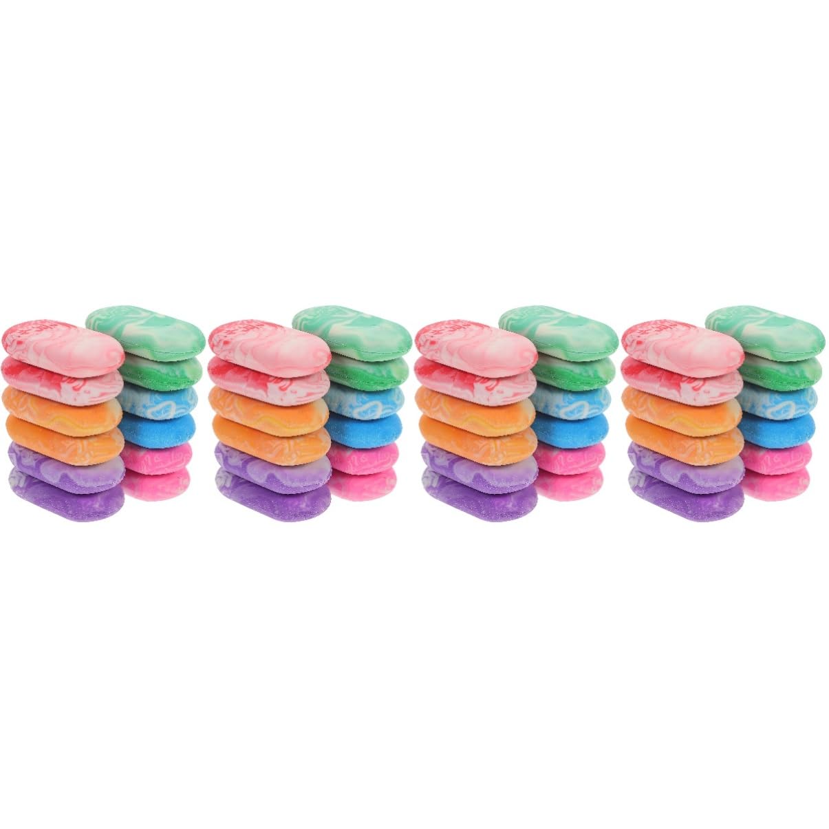 STOBOK 4 Sätze Marmor-radiergummi Radiergummi Licht An Einhelll Radiergummis Für Zeichnungen Expo-marker Markierungen Award-radiergummis Marmorförmige 12 Stück * 4