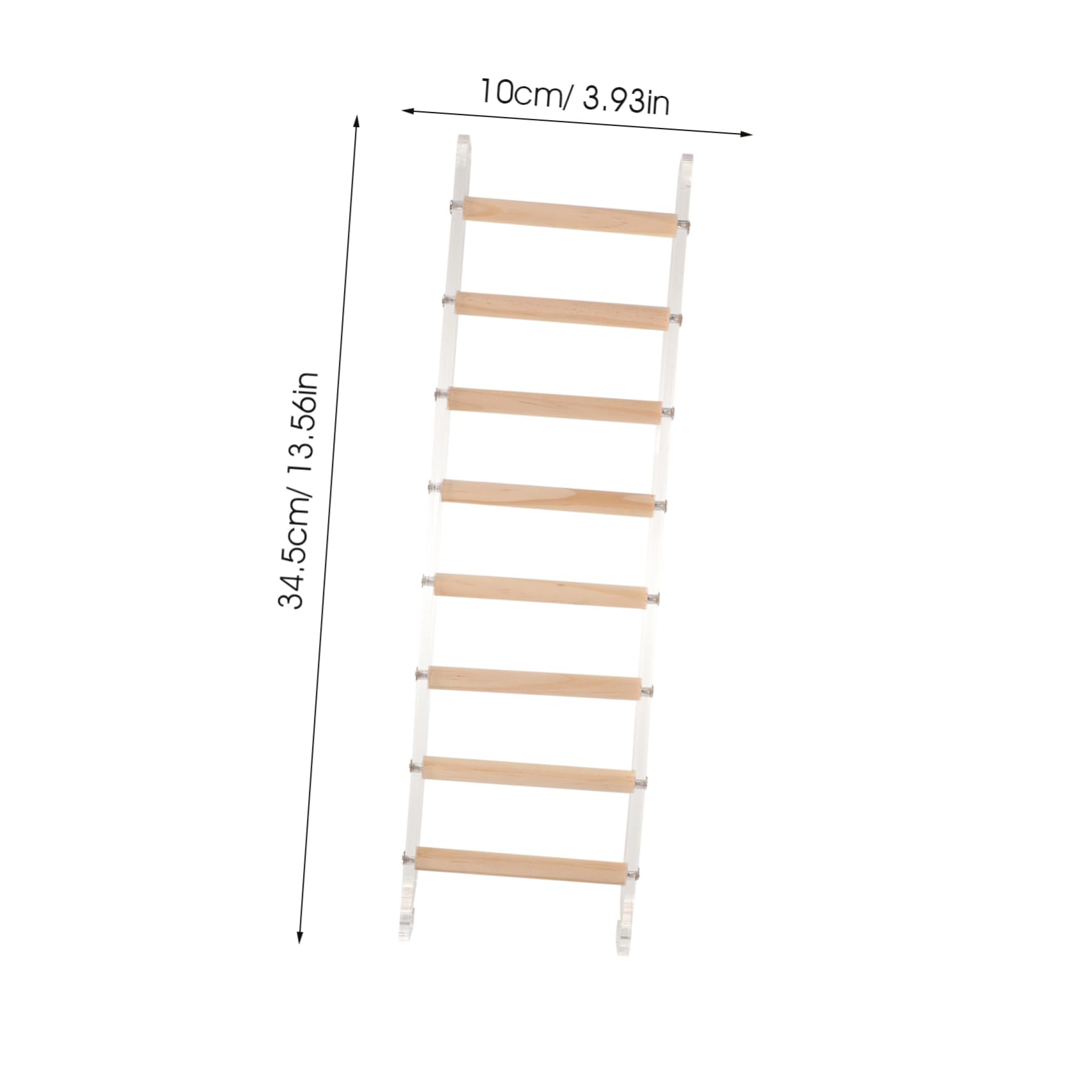 COLLBATH Parrot Toys Large Birds Parakeet Climbing Ladder Wooden Step Ladder Toy Parrot Cage Accessory Bright Design