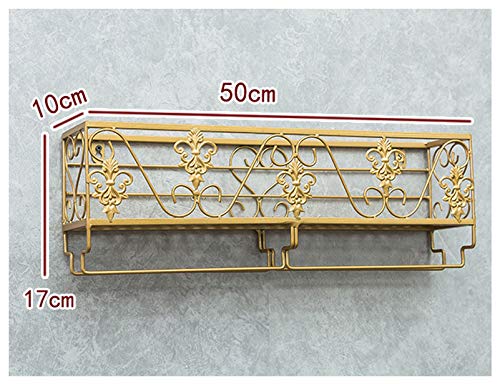 Porte-verre suspendu en haut LWX support mural fer art