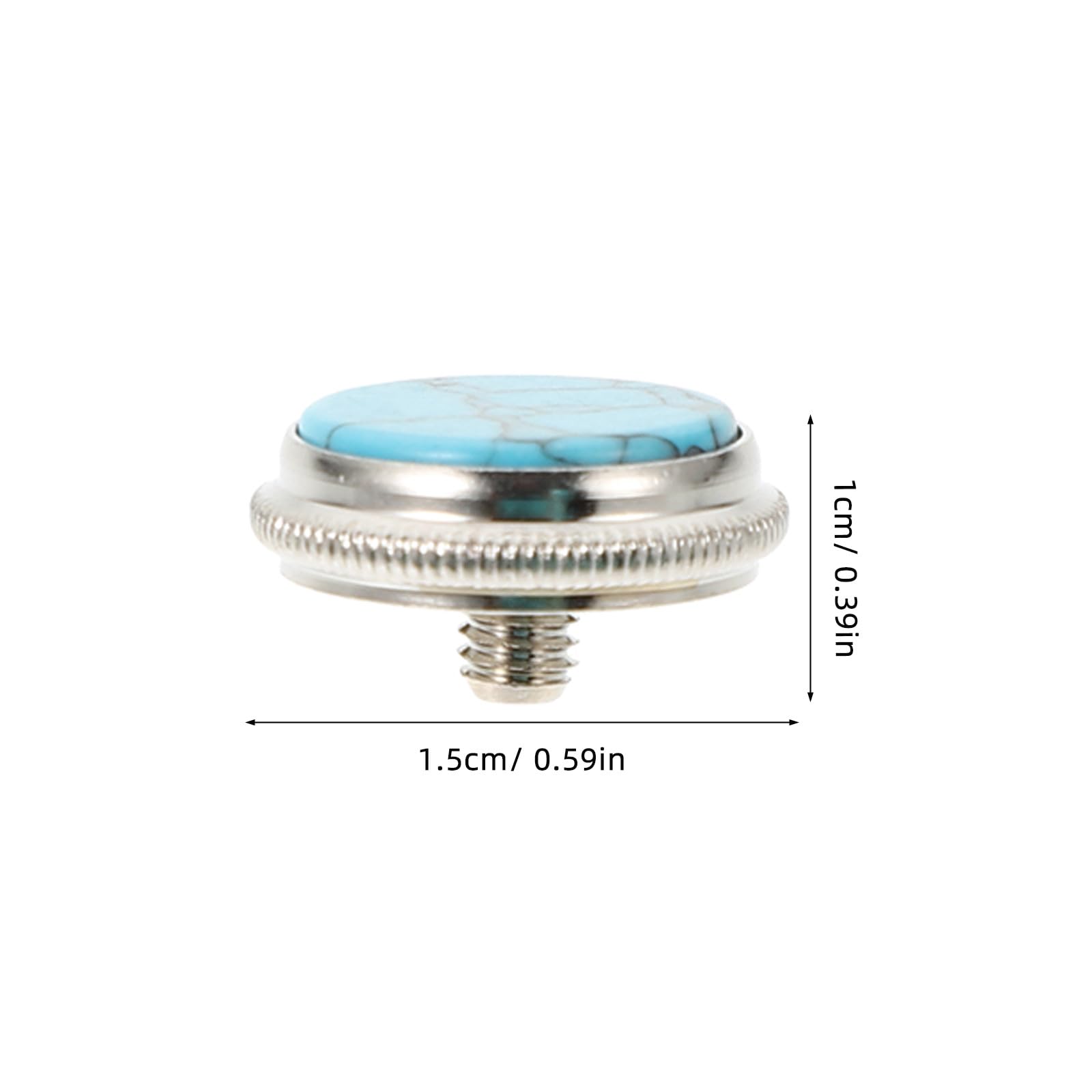 Boutons de Piston Accessoires Remplaçables pour Fixer Boutons 3 Pièces en Cuivre Bleu Design Créatif et Pratique pour Trompette pour Instruments de Musique