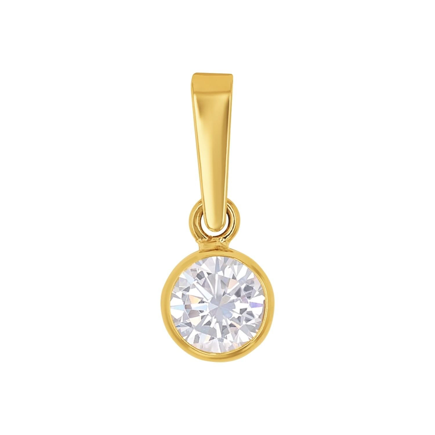 Amor Motivanhänger für Damen aus 375er Gold, Kettenanhänger, Anhänger, Gold 375, Geschenk für Frau und Freundin, teilw. mit Schmuckstein/Perle, Kommt in Schmuckbox