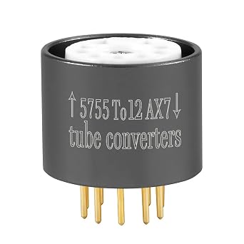 1PC Alloy 5755 to 12AX7 12AU7 ECC83 Vacuum Tube Adapter Socket Converter