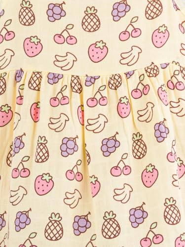 Image of Kidbea Bamboo Cotton Baby Girl Dress, Sleeveless Casual Wear Girls Frock
