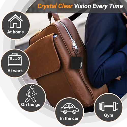 Portable Glasses Cloth Keychain,2-Sided Glasses Cleaner & Polishing Cloths Pouch,Microfiber Eye Glasses Lens Cleaning Coth Wipes Kit Pocket,Color 6X 6-Inch