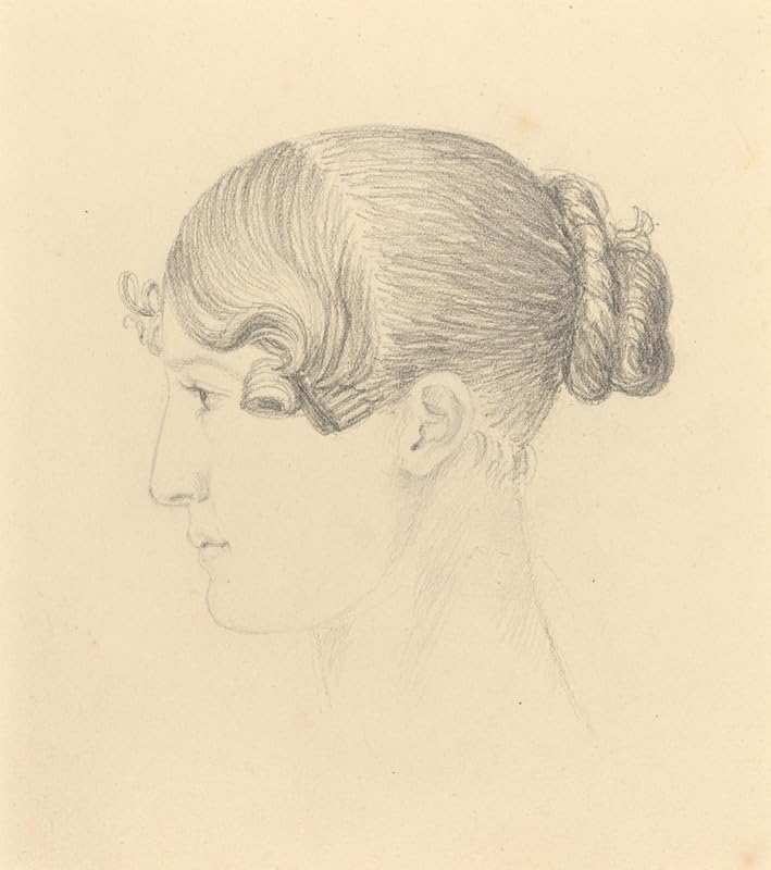 Głowa kobiety (Theresa Turner) plakat wydruk autorstwa Johna Flaxmana (24 x 36)