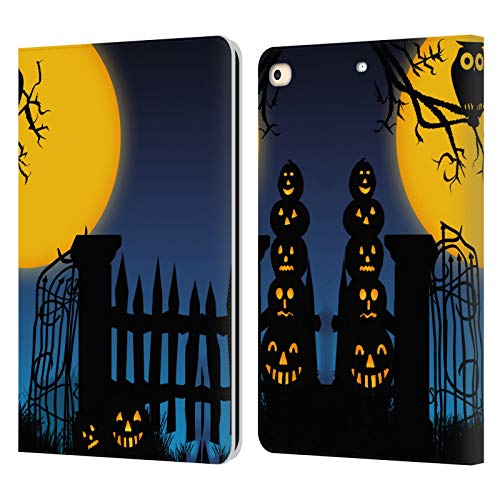 Étui en cuir iPad 9.7 d'artiste Simone Gatterwe édition La Porte Halloween