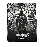JUST FUNKY Assassin's Creed Syndicate Polar Fleece Balnket (Multi Color 4560) - (Xbox/PS4 Video Game Playstation) Gifts & Merchandise Decorative Wall Hanging Sofa Throw