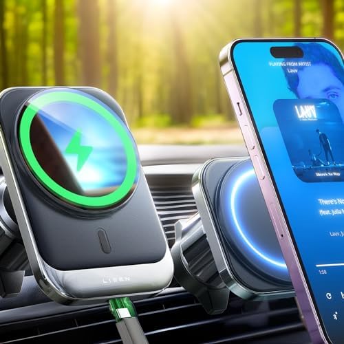 LISEN with Car Charger for MagSafe Car Mount Charger for