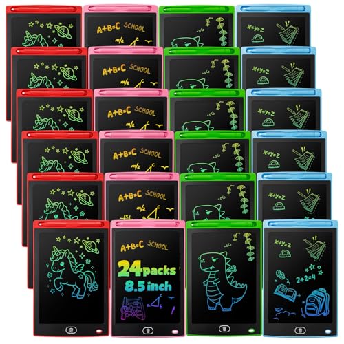 LCD Writing Tablet for Kids, 8.5 Inch Colorful Doodle Board Drawing Tablet for Kids, Educational Learning Toys, Christmas Birthday Gifts for Boys and Girls Aged 3-8 (24) by Lascritta - Used condition - US$36.47