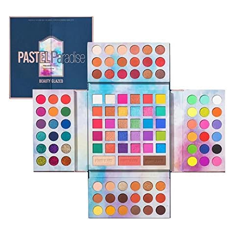 105 Farbe Lidschatten Paletten Professionelle Matte Schimmer Makeup Palette Hochpigmentierter Bunter Puder Einfach zu mischen Langanhaltend Wasserfest und Schweißfest Cover