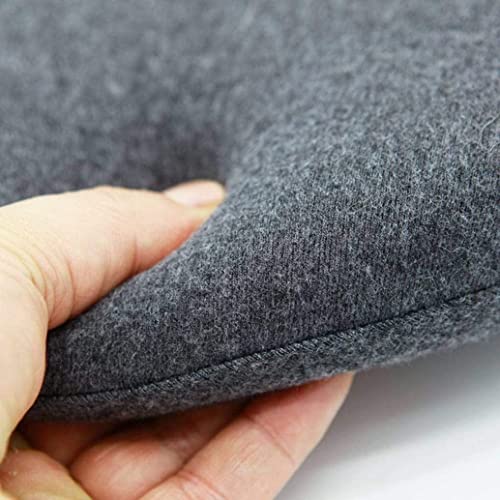 Coussin de siège rond gris en mousse à mémoire de forme douce déhoussable