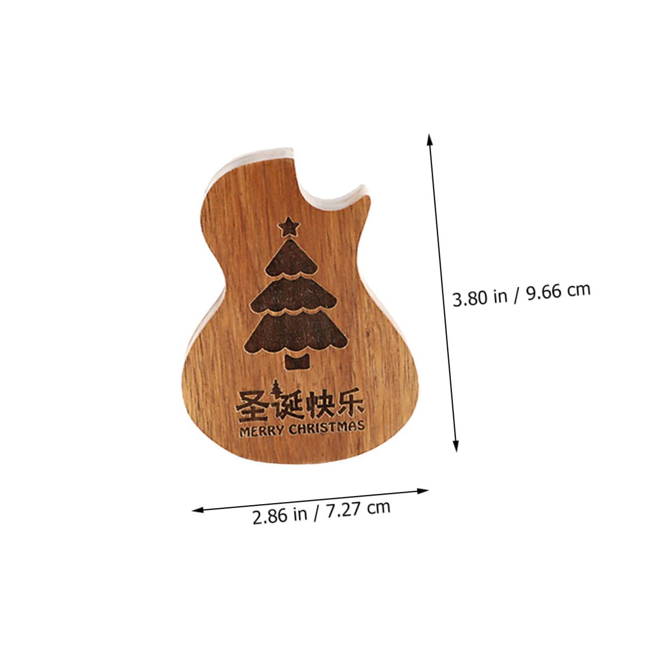 LIOOBO Wooden Guitar Pick Holder Case Durable Compartment Guitar Pick Storage Box for Acoustic Electric Guitars Compact Design for Musicians Present for Guitar Lovers