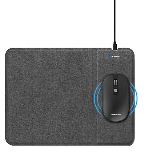 Blaupunkt - MP1740-133 - Pack de Souris sans Fil et Tapis de Souris avec Chargeur Induction - Noir