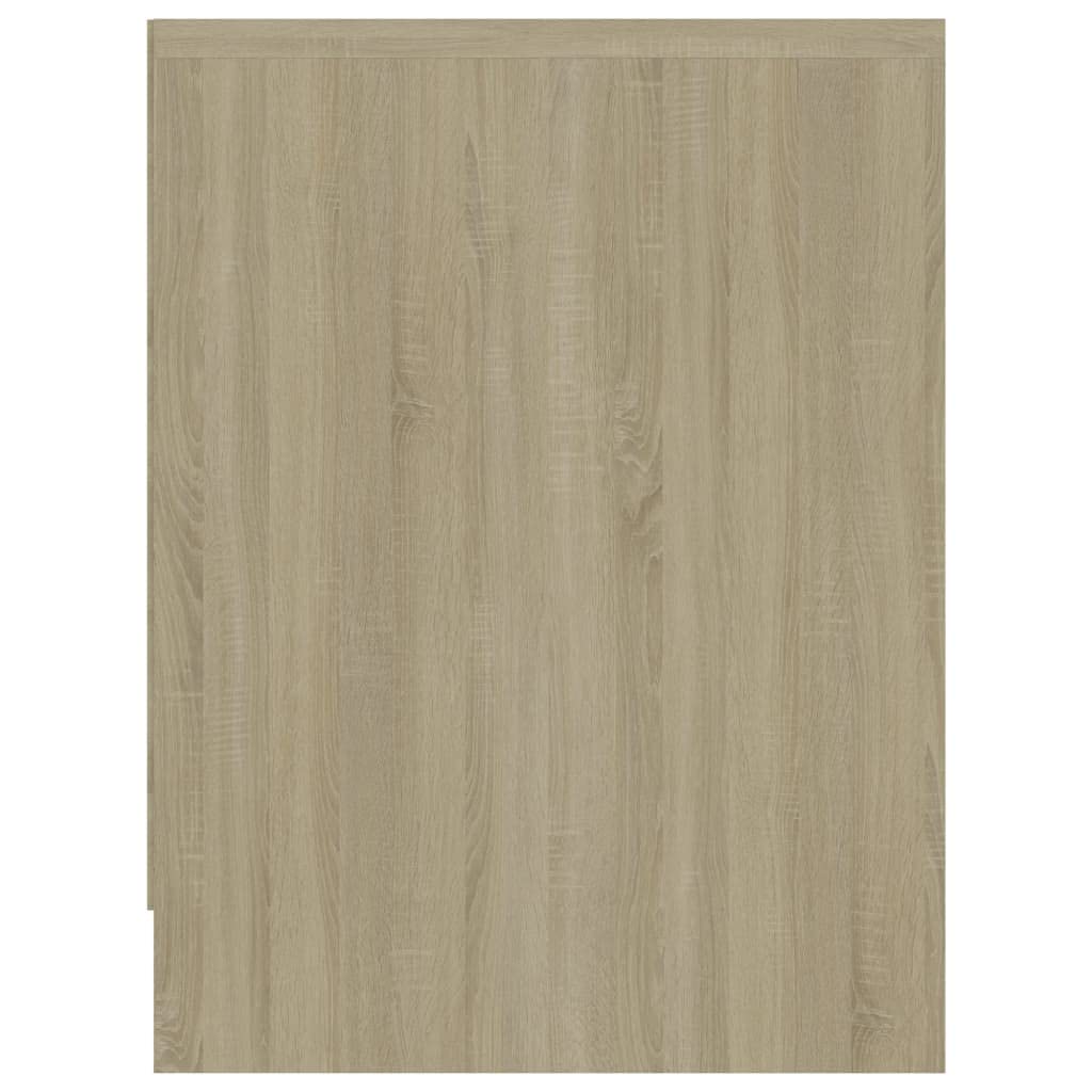 Générique Nachttisch, Sonoma-Eiche, 40 x 30 x 40 cm, Holz | 2 Aufbewahrungsschubladen, Verwendung als Sofatisch, einfach zu montieren, Reinigung mit feuchtem Tuch