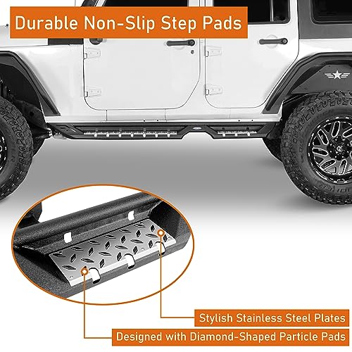 Estribos laterales para Jeep Wrangler JK 4 puertas miniatura 4