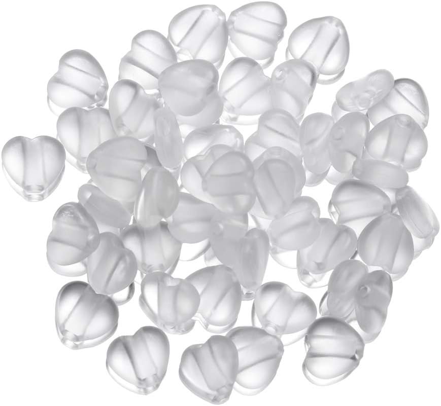 100pcs Plastic Flat Spiral Buckle Adjustable Bead Anti-slip Mask Buckle Elastic Band Cap Mask Stopper Ear Cord Drawstring Button - (Color: Transparent)