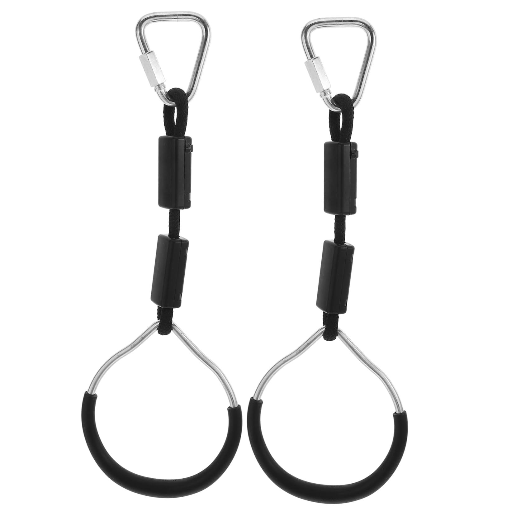 Gogogmee 2pcs Colorful Gymnastic Rings Kids Outdoor Playset Climbing Ring Workout for Kids