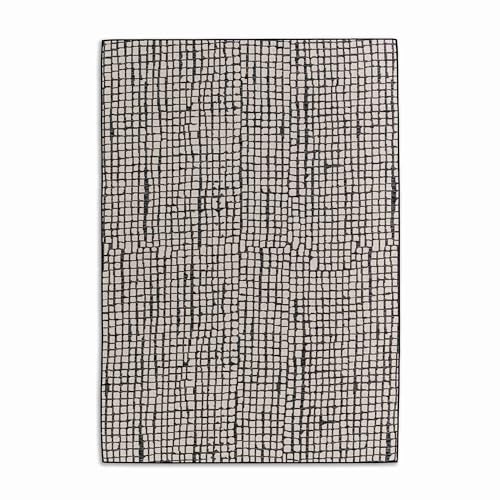 Preisvergleich Produktbild Schöner Wohnen Kollektion Outdoor Teppich wetterfest - Feuchtigkeitsbeständiger Teppich Wohnzimmer - Außen Teppich robust Balkon, Terasse, Garten - Gitter anthrazit 170x240 cm