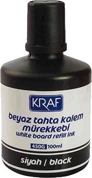 Kraf WHITE BOARD PEN INK BLACK 100ML 450G