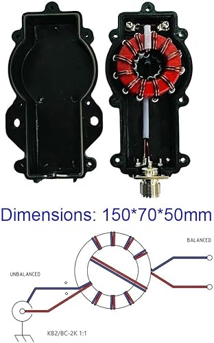 Miniatura 6 de KB2 Empresas Original 3-54Mhz 1:1 Balun actual 2000 vatios PEP
