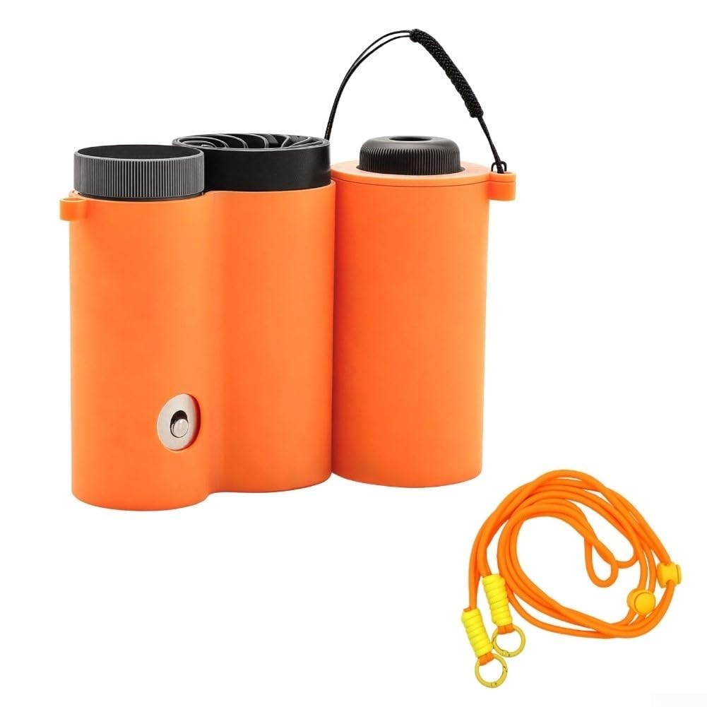 Oniissy Carrying Storage Case for Shark ChillPill FA022 Series, Detachable Cooling Fan Organizer Bag, Portable & Waterproof Travel Carry Case, 9.2X14.3X4.9CM(orange)
