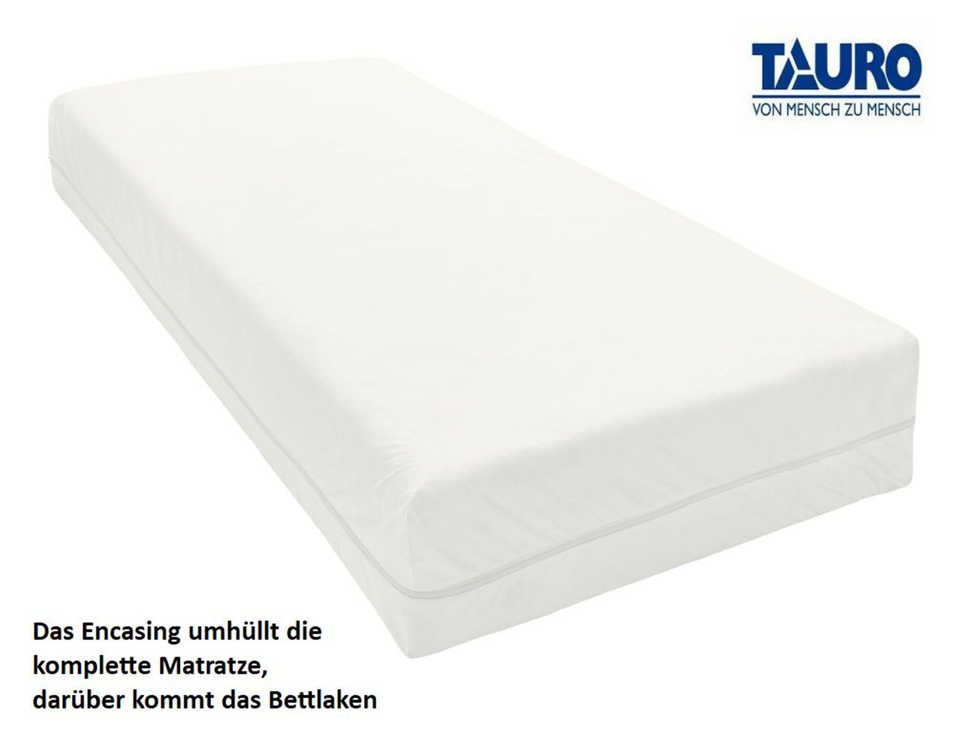 TAURO Allergiker Bettdeckenbezug Encasing 135x200 cm | Anti-Milben Oberbettbezug milbendicht | Zertifizierter Schutzbezug mit Reißverschluss