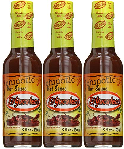 El Yucateco Chipotle - Salsa picante (150 ml, 3 unidades)