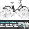Vivi Electric Bike, 26'' Electric Bike for Adults, 750W Peak Ebike with 48V Removable Battery, Electric Commuter Cruiser Bike 22MPH & 50 Miles City Electric Bicycle with Cruise Control, LCD Display #3