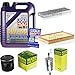 Produktbild QR-PARTS 69384590 Filter Set Inspektionspaket 5 Liter Liqui Moly Motoröl Leichtlauf High Tech 5W-40 MANN-FILTER Innenraumfilter Kraftstofffilter Luftfilter Ölfilter