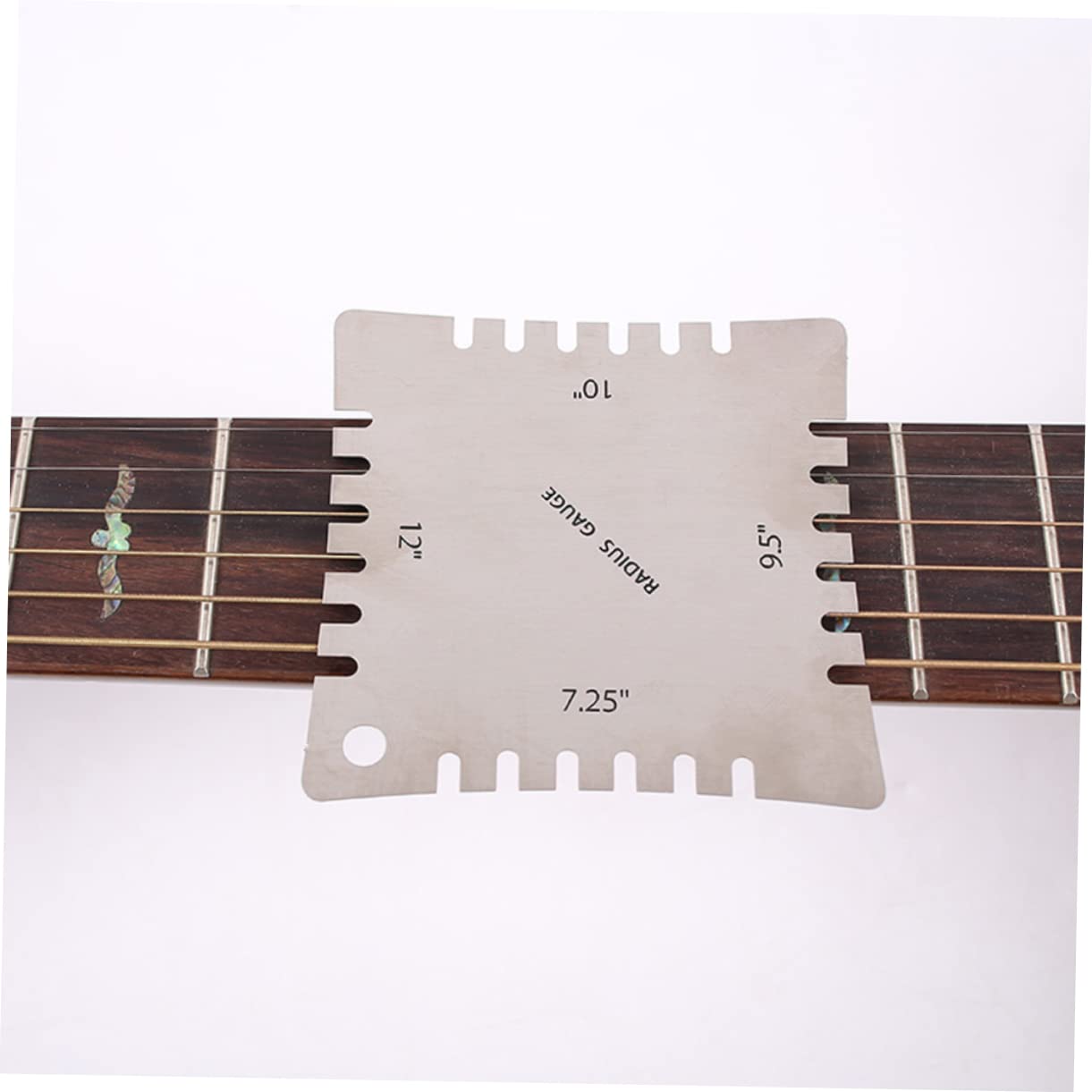 Toyvian 12pièces Set De Outils De Mesure Précis Pour Guitare Jauges De Rayon Inoxydable Pour Action Des Cordes Et Courbure Du Manche