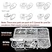 Push-in Eyeglass Nose Pads - PFDHQS 18 Pairs Glasses Nose Pads Replacement Kit - 6 Options Available for Replacing and Having Spare Nose Pads for Sunglasses